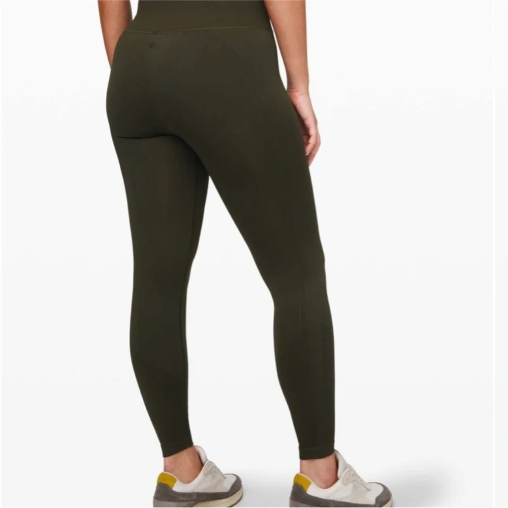 Lululemon Ebb To Street Tight Olive Green 4